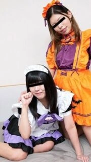 MUSUME-110124_01 With my female friend ~Halloween night is a friendly 3P with two cosplay girls~